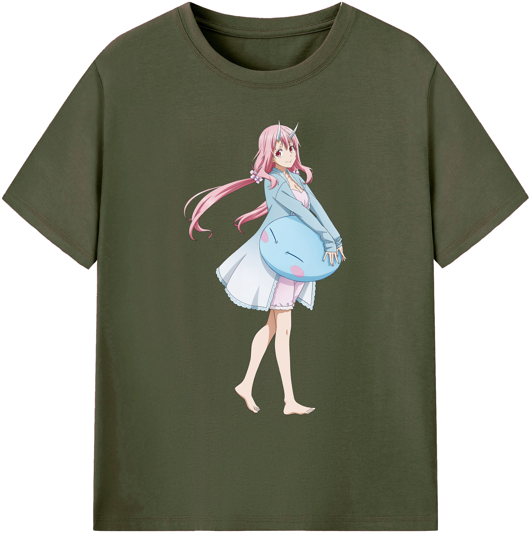 （画像用） 転スラ Regarding Reincarnated to Slime 綿100％ メンズ半袖Tシャツ｜肌触りやわらか＆通気性